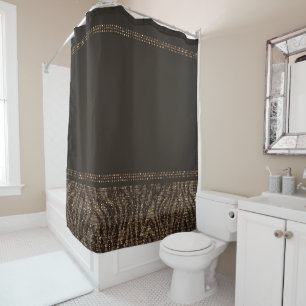 Brown & Gold Zebra Wild Animal Print Exotic Glam