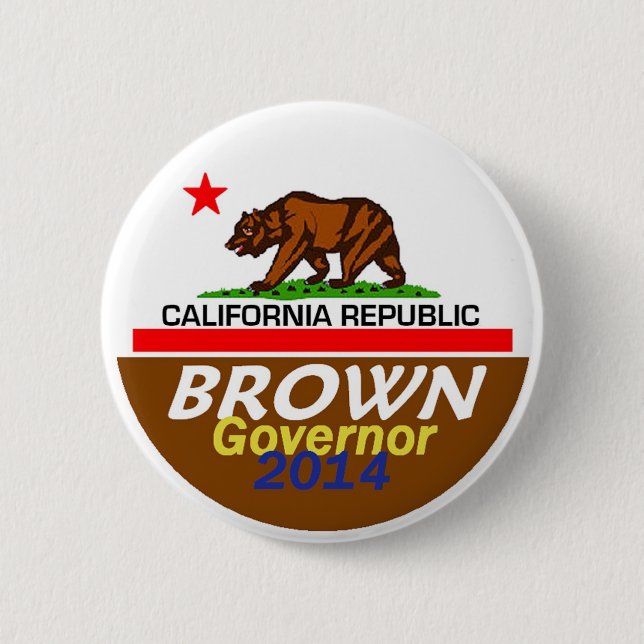 BROWN Governor 2014 Button (Front)
