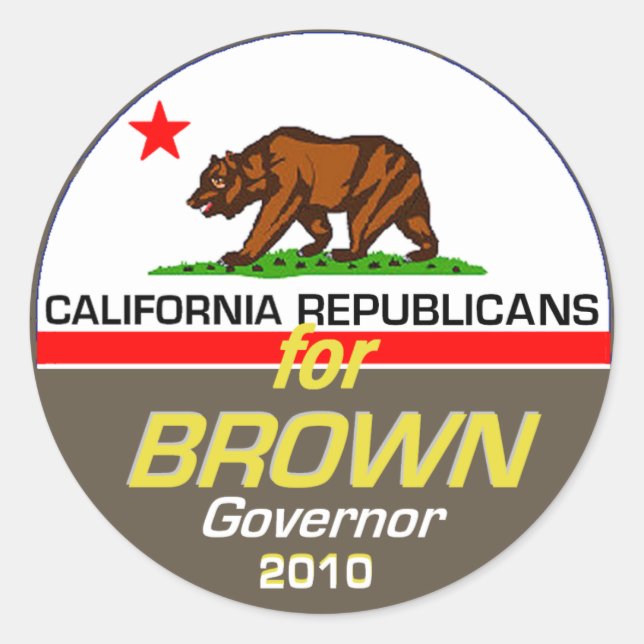 BROWN Governor Sticker (Front)