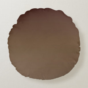 Brown Gradient Round Pillow