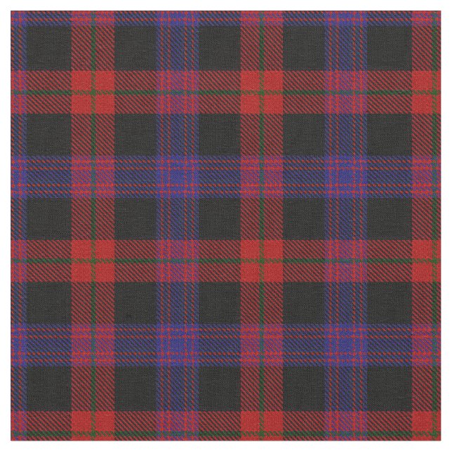 Brown Grady Tartan Fabric (Close Up)