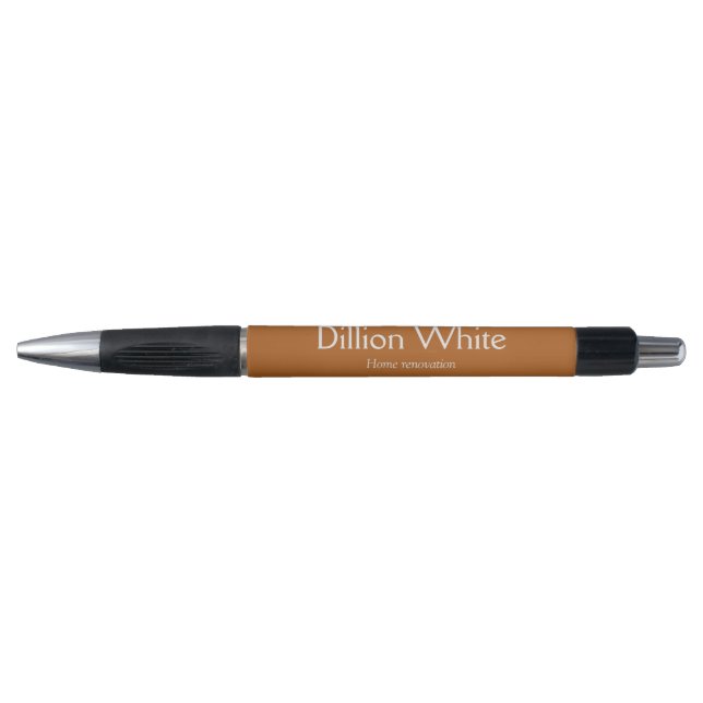 Brown gray textured print pen (Front)