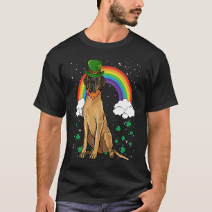 Brown Great Dane St Patricks Day Leprechaun T-Shirt
