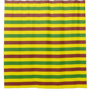 Brown Green and Yellow Stripes Design