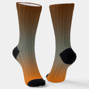 Brown, grey and rusty orange gradient.  socks