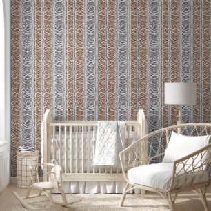 Brown Grey Modern Peel and Stick Wallpaper