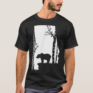 Brown Grizzly Bear Hunting - Alabama map Hunter T-Shirt