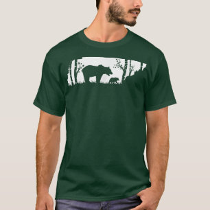 Brown Grizzly Bear Hunting - Tennessee map Hunter T-Shirt
