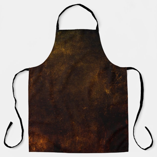 Brown grunge background, artistic dark texture, de apron (Front)