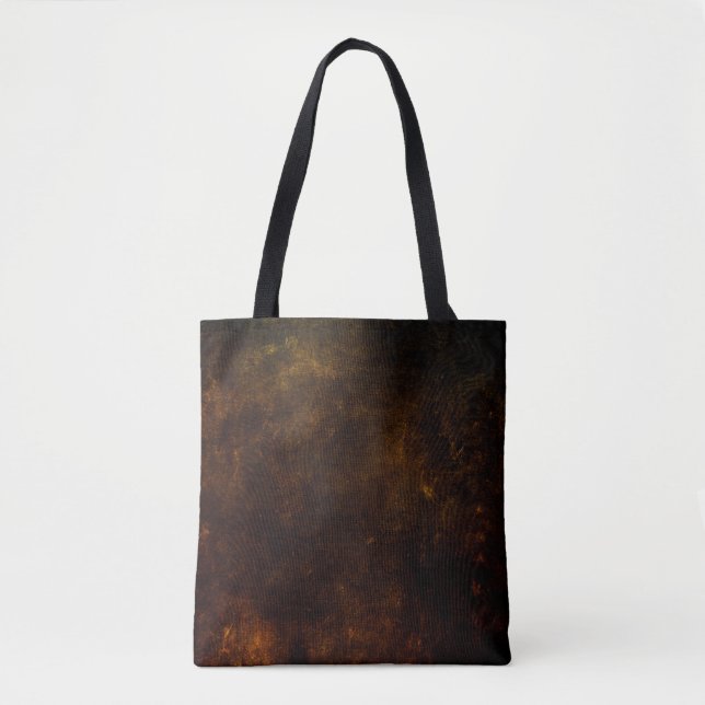 Brown grunge background, artistic dark texture, de tote bag (Front)