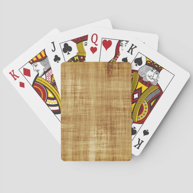 Brown Grunge Playing Cards (Back)