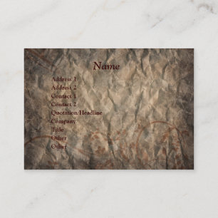 Brown Grunge Western Horse Business Card