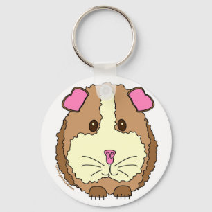 Brown Guinea Pig Keychain
