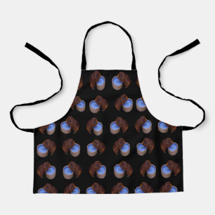 Brown Guinea Pigs Drinking, Kids Full Print Apron