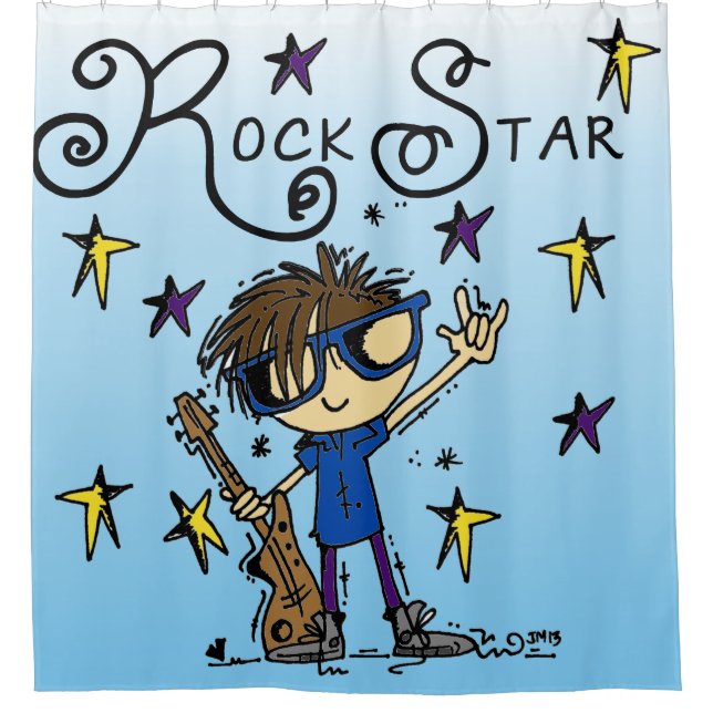 Brown Hair Boy Rock Star Music (Front)