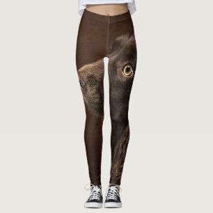 Brown-Haired Dog Leggings