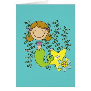 Brown Haired Mermaid
