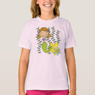 Brown Haired Mermaid T-Shirt