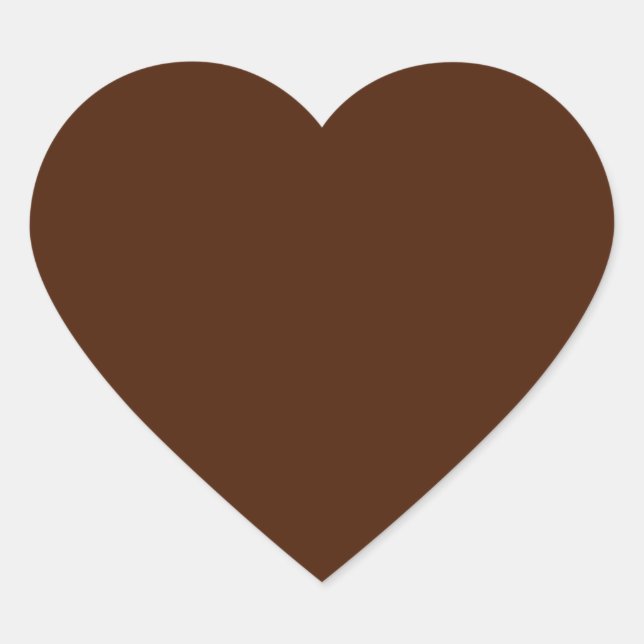 Brown  Heart Sticker (Front)