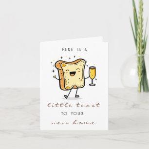 Brown Here's a Little Toast to Your New Home Card