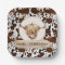 Brown Highland Cow Cow Print Birthday Party 