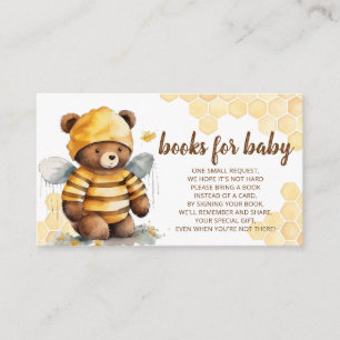 Brown honey teddy bear books for baby enclosure card