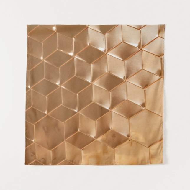 Brown honeycomb panel tapestry (Front)