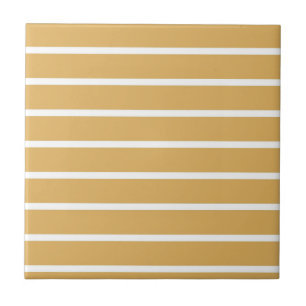 Brown Horizontal Stripe Pattern Tile