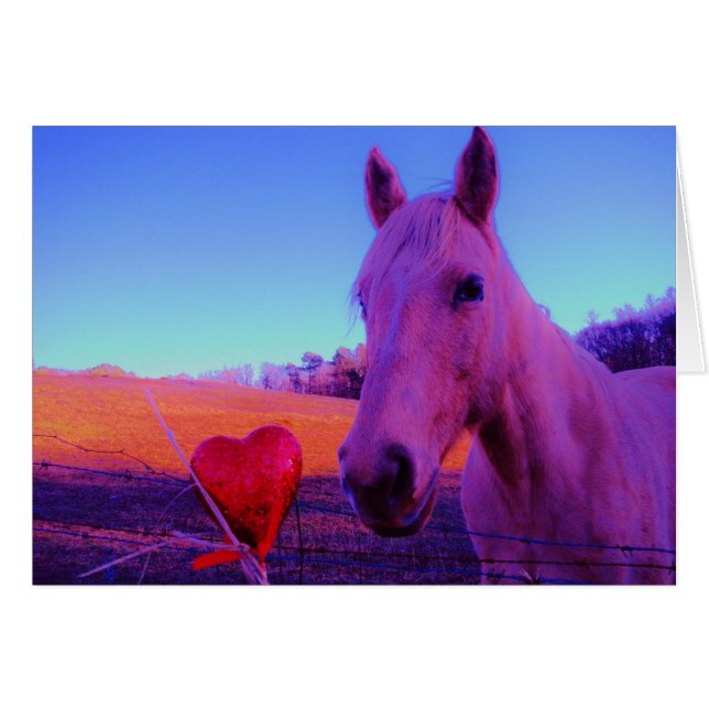 Brown Horse and Red Heart (Front Horizontal)