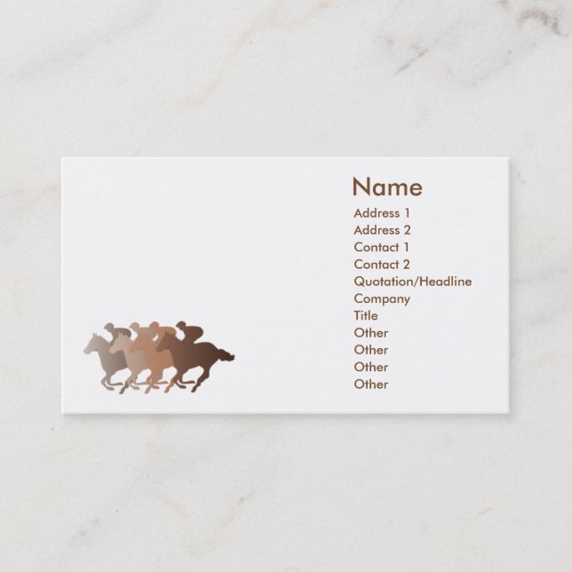 Brown Horse - Business Card (Front)