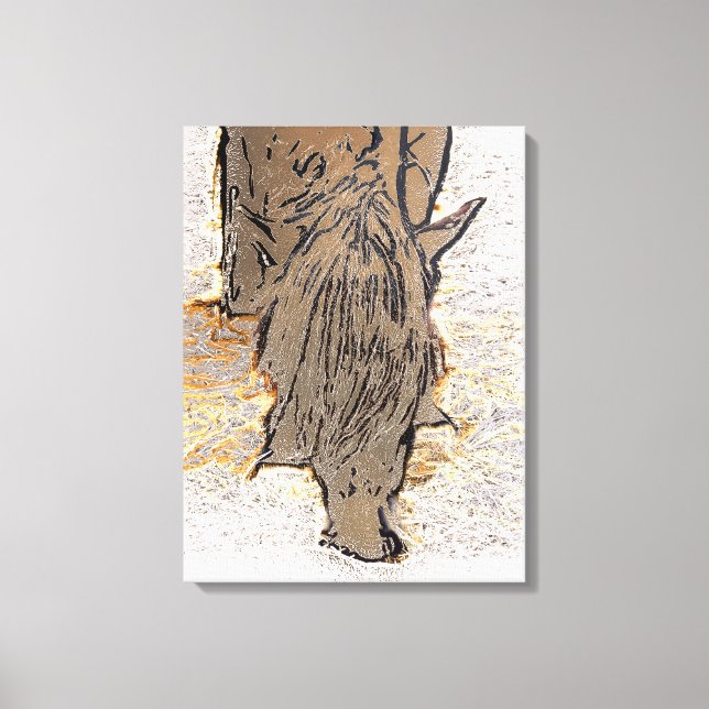 BROWN HORSE CANVAS PRINT (Front)