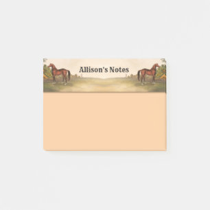 Brown Horse Post-it Notes