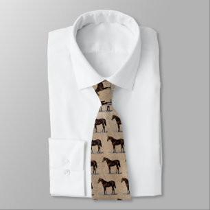 Brown Horse Tie
