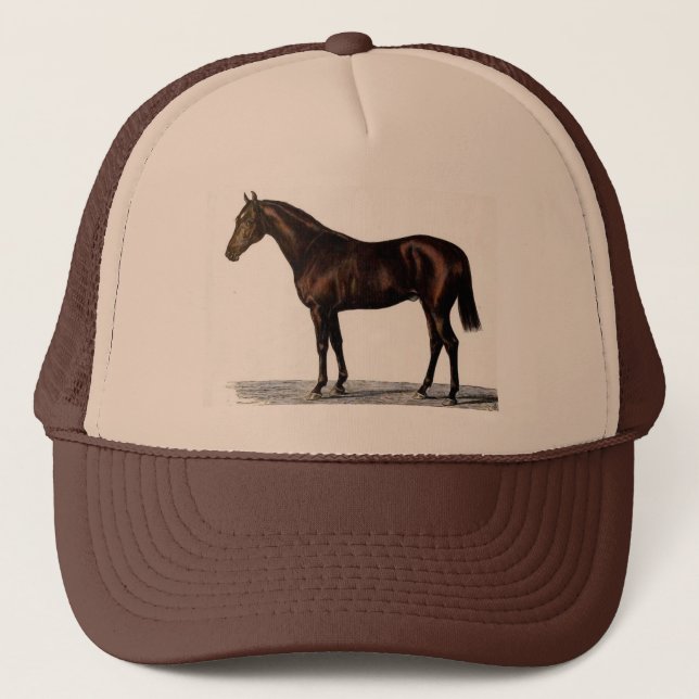 Brown Horse Trucker Hat (Front)