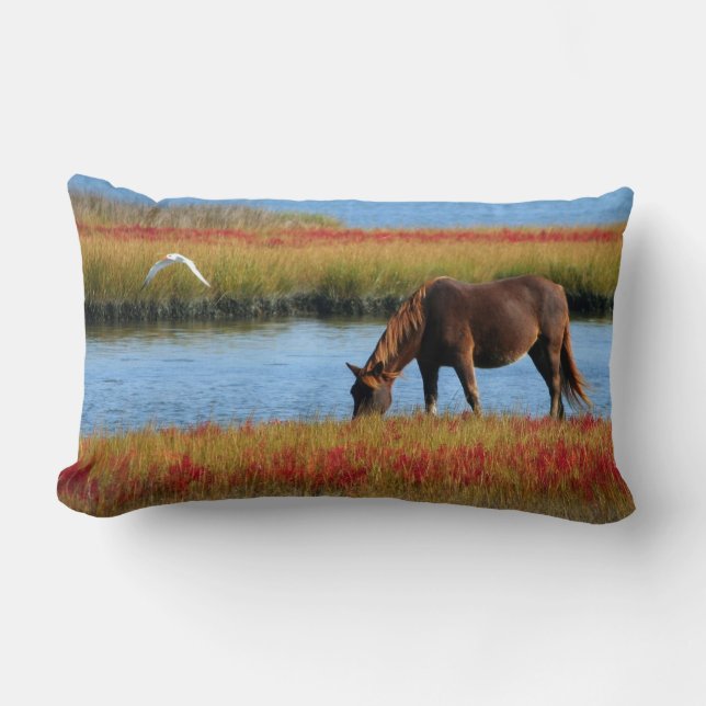 Brown Horse Wildlife Pillow (Front)