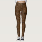 Brown Houndstooth Glen Check Pattern