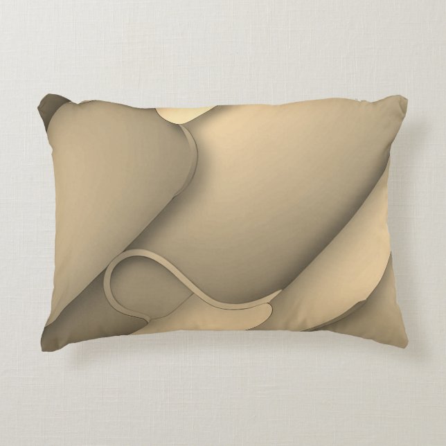 Brown Hues Modern Art  Accent Pillow (Front)