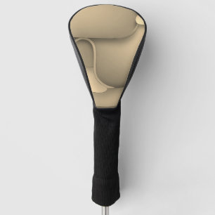 Brown Hues Modern Art  Golf Head Cover