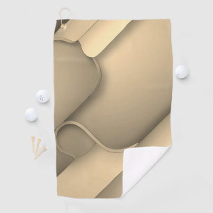 Brown Hues Modern Art  Golf Towel