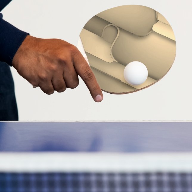 Brown Hues Modern Art  Ping Pong Paddle (Insitu)