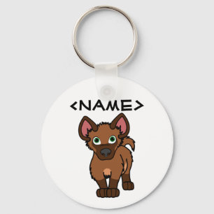 Brown Hyena Cub Keychain