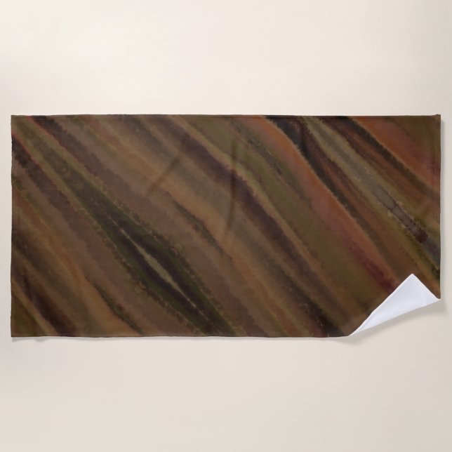 Brown Is My Favourite Colour Beach Towel (Front)