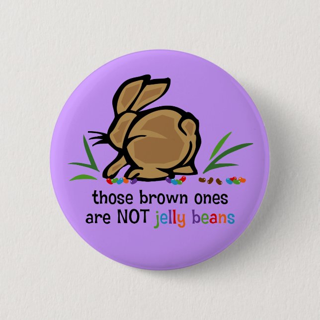 Brown Jelly Beans 2 Inch Round Button (Front)