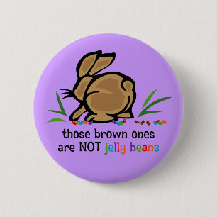 Brown Jelly Beans 2 Inch Round Button