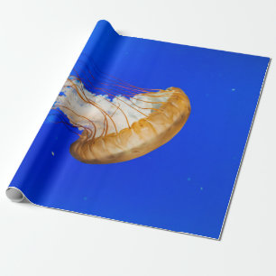 BROWN JELLYFISH WRAPPING PAPER