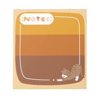 Brown kitten-brown notebook notepad
