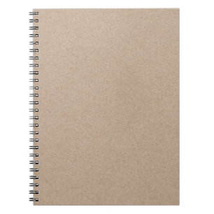 Brown Kraft Paper Background Printed Notebook