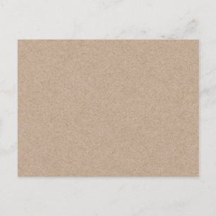 Brown Kraft Paper Background Printed Postcard