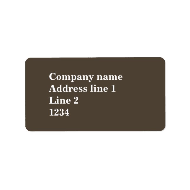 Brown labels (Front)