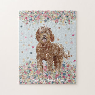 Brown Labradoodle cutest dog Jigsaw Puzzle